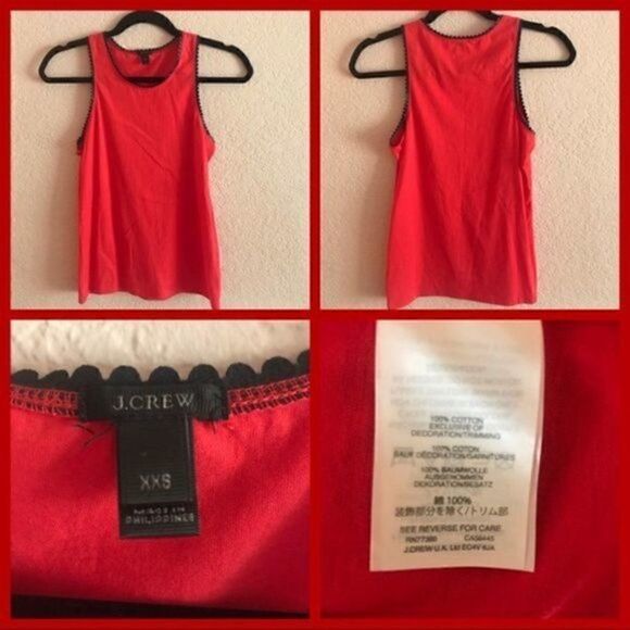 NWOT. J. CREW Tank Top. 100% Cotton. - Picture 1 of 6